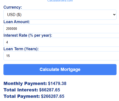Mortgage Calculator