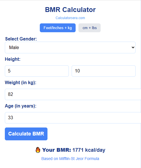 BMR Calculator