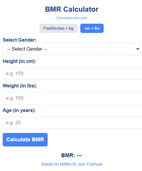 BMR Calculator