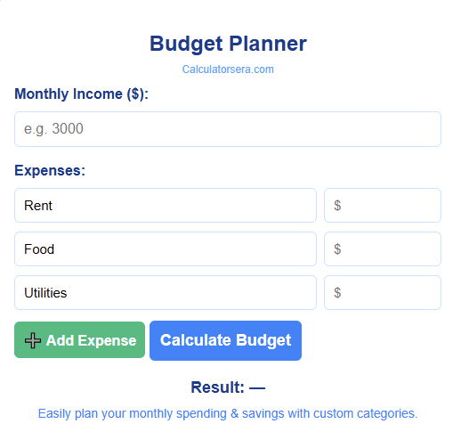 Budget Planner