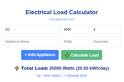 Electrical Load Calculator