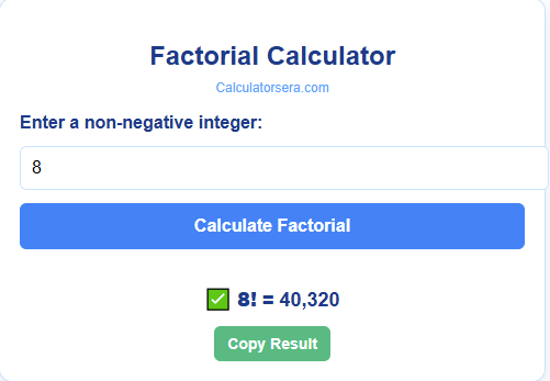 Factorial Calculator