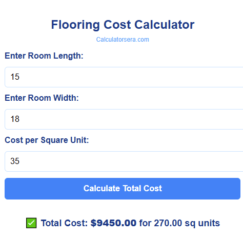 Flooring Cost Calculator