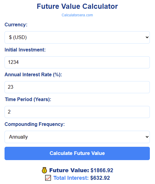 Future Value Calculator