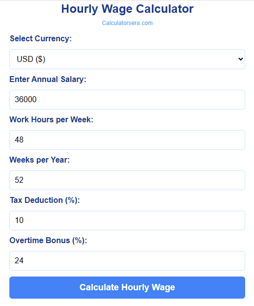 Hourly Wage Calculator