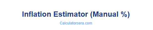 Inflation Estimator (manual %)