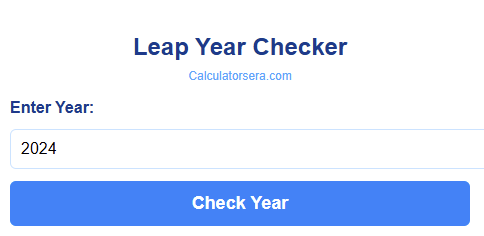 Leap Year Checker