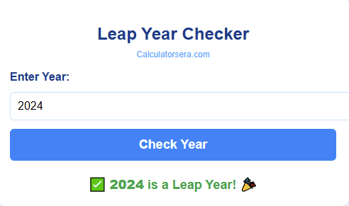 Leap Year Checker