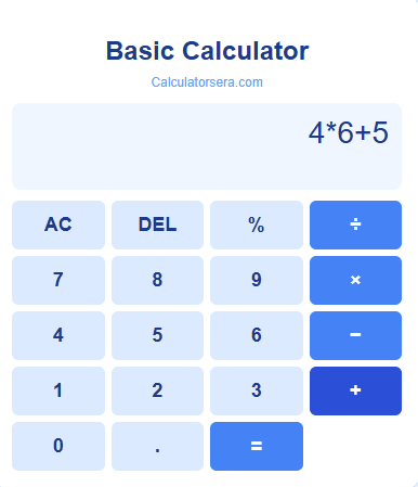 Basic calculator